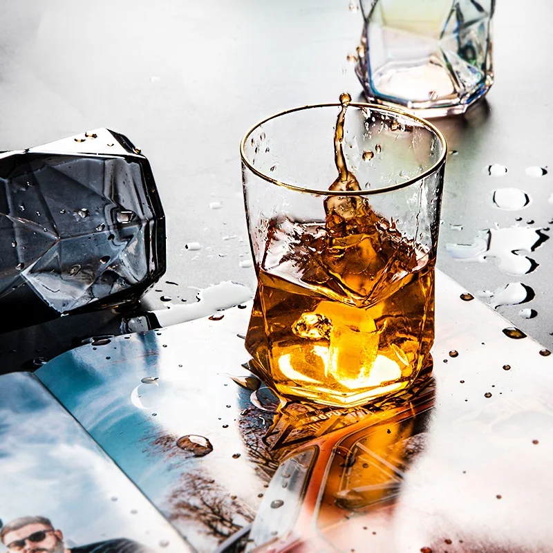 Crystal Glass Cup Modern European Simple Household Geometric Whiskey Liquor Glass, Transparent
Crystal Glass Cup Modern European Simple Household Geometric Whiskey Liquor Glass, Transparent