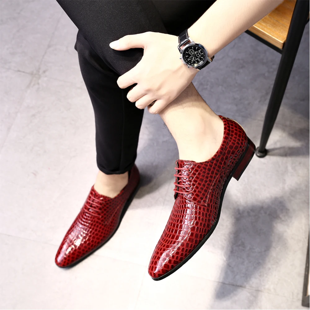 38-48 Big Size Black Men's Python Derby Business Pointed Toe Formal Shoe Wedding Dress Shoe 1779
38-48 Big Size Black Men's Python Derby Business Pointed Toe Formal Shoe Wedding Dress Shoe 1779