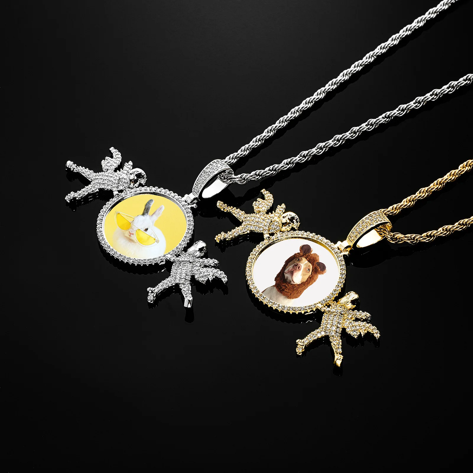 INS Hot Sale Full Zircon Angel Photo Frame Pendant Custom DIY Hip-hop Necklace For Women Men Lovely Gifts
INS Hot Sale Full Zircon Angel Photo Frame Pendant Custom DIY Hip-hop Necklace For Women Men Lovely Gifts