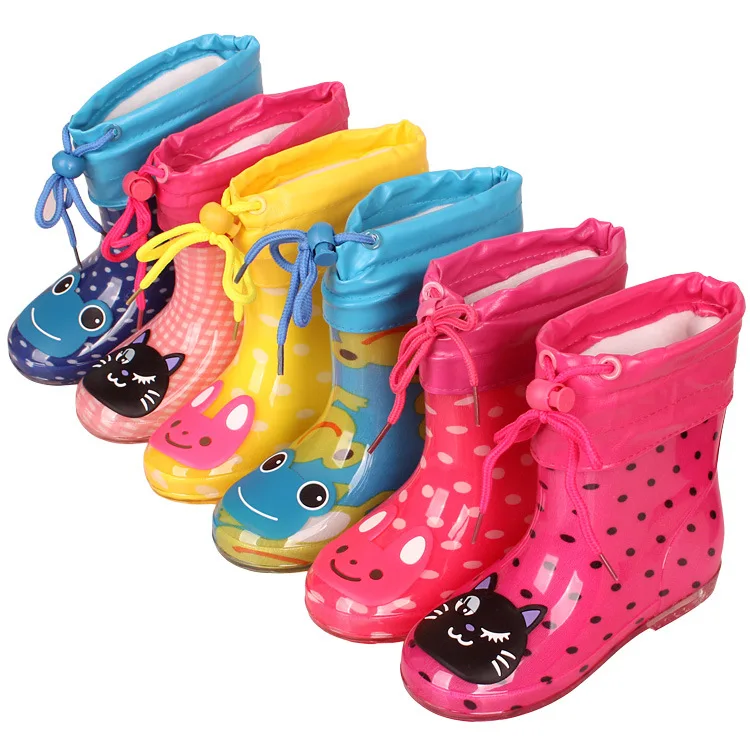 Children autumn winter velvet leather drawstring inner warm baby rain boots skidproof water shoes pvc kids rainboots boys girls
Children autumn winter velvet leather drawstring inner warm baby rain boots skidproof water shoes pvc kids rainboots boys girls