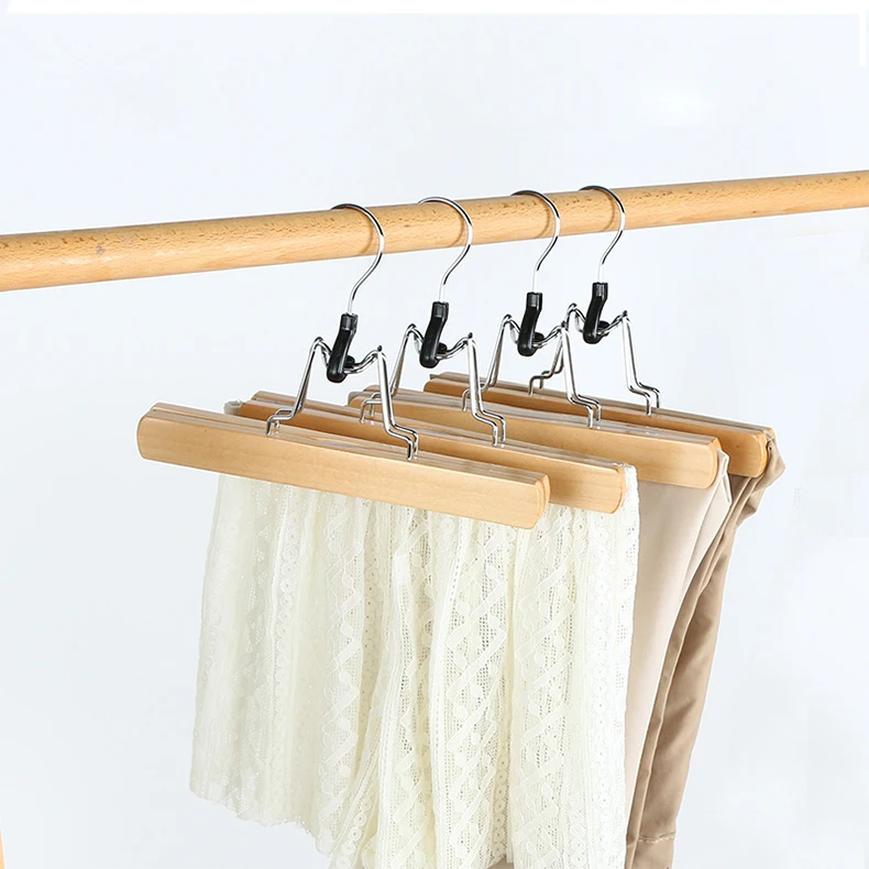 High Quality Wooden Pants Skirt Hanger with Anti-slip Stickers wig Hair Extension Storage Hangers Wood with Clips, Wood color, white color
High Quality Wooden Pants Skirt Hanger with Anti-slip Stickers wig Hair Extension Storage Hangers Wood with Clips, Wood color, white color