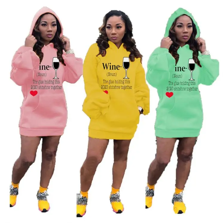 Wholesale Fall 2020 Women Clothes Letter Print Long Sleeve Ladies Dresses Winter Clothes Casual Dresses Hoodie Dress For Woman
Wholesale Fall 2020 Women Clothes Letter Print Long Sleeve Ladies Dresses Winter Clothes Casual Dresses Hoodie Dress For Woman