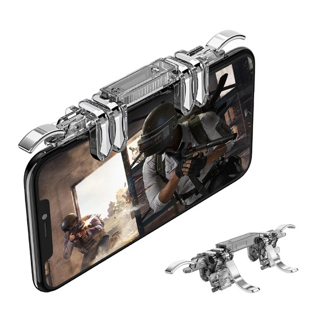 K19 Mobile Phone Gaming Trigger for PUB Game Mobile Gamepad Fire Button Aim Key L1R1 Gaming Shooter PUB Game Controller r20, Silver
K19 Mobile Phone Gaming Trigger for PUB Game Mobile Gamepad Fire Button Aim Key L1R1 Gaming Shooter PUB Game Controller r20, Silver