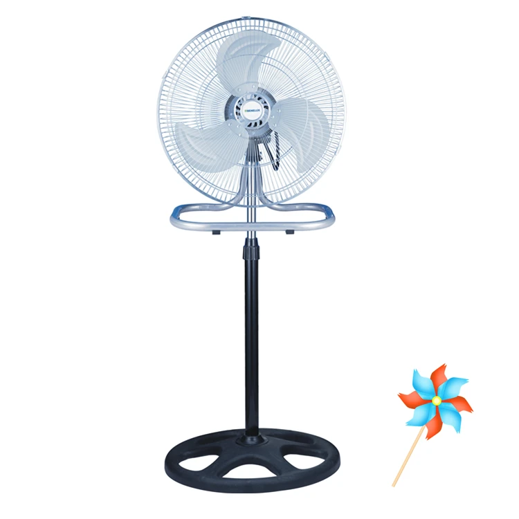 3 in 1 Oscillating 16 / 18 inch Industrial Standing Wall Floor Fan with Round Base