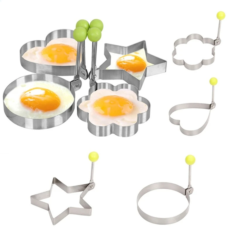 Kitchen Accessories Kitchen 1Pcs Stainless Steel Fried Egg Mold Pancake Bread Fruit and Vegetable Shape Decoration
Kitchen Accessories Kitchen 1Pcs Stainless Steel Fried Egg Mold Pancake Bread Fruit and Vegetable Shape Decoration