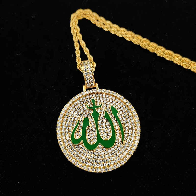 Hip hop custom raper jewelry enamel green color iced out diamond jewelry gold medallion allah pendant round
Hip hop custom raper jewelry enamel green color iced out diamond jewelry gold medallion allah pendant round