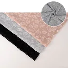 Flower fdy spandex emboss knitted fabric velour fabric velvet