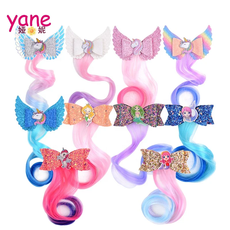 2020 hair accessories about glitter unicorn and mermaid decoration wig hair clip for girls
2020 hair accessories about glitter unicorn and mermaid decoration wig hair clip for girls
