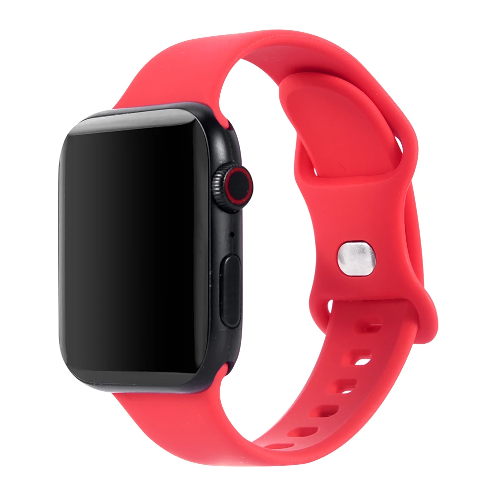 Soft Silicone Replacement Watch Band for Apple Watch Series 7 6 5 4 SE Sport Wrist Strap for iWatch 38 40 42 44 41 45mm
Soft Silicone Replacement Watch Band for Apple Watch Series 7 6 5 4 SE Sport Wrist Strap for iWatch 38 40 42 44 41 45mm