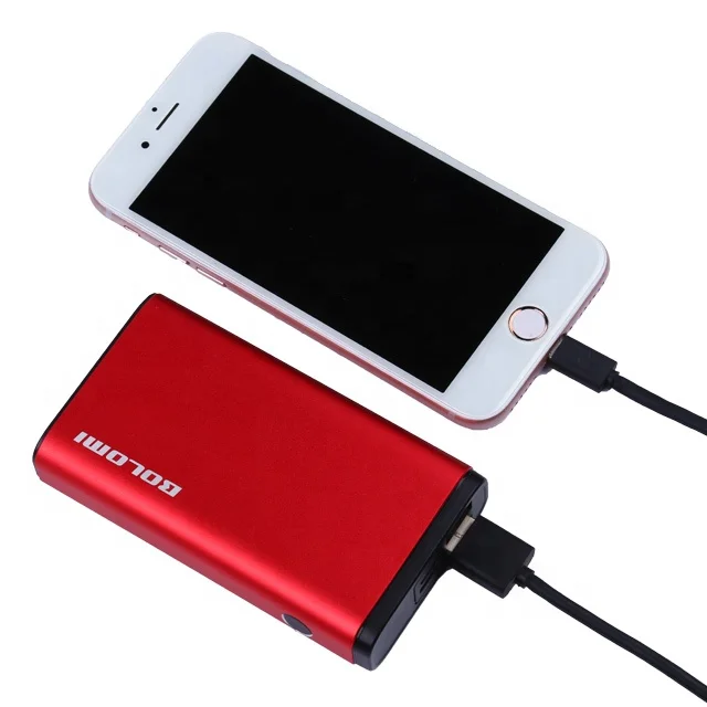 

BOLOMI Brand Universal Mobile Phone Power Bank 10000mAh Portable, Black/red/silver/grey