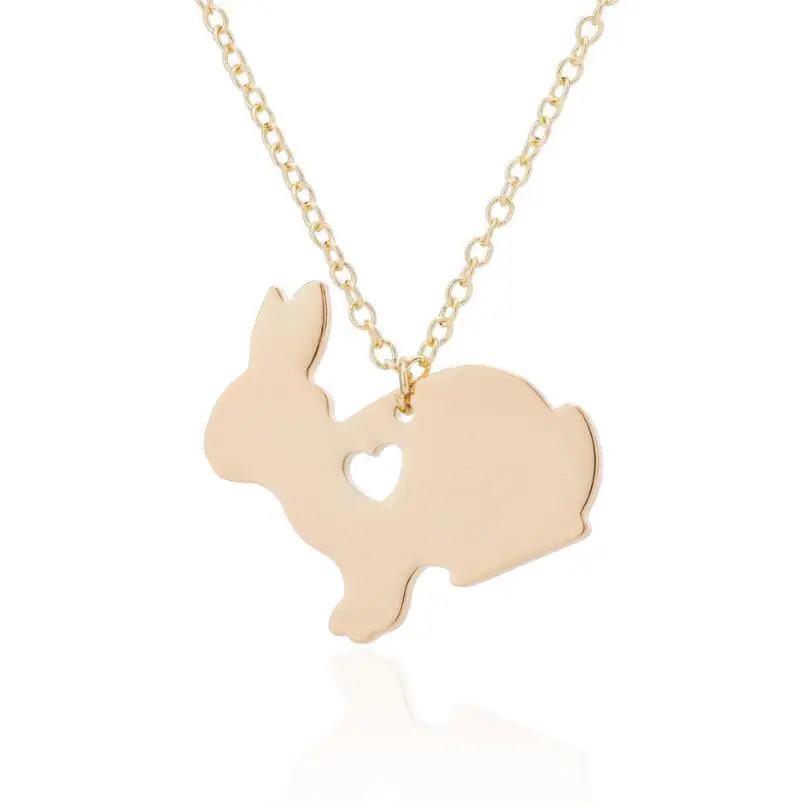 2022 Mini Fashion Jewelry Stainless Steel Hollow Heart Rabbit Necklace Geometric Animal Rabbit Pendant Necklace
2022 Mini Fashion Jewelry Stainless Steel Hollow Heart Rabbit Necklace Geometric Animal Rabbit Pendant Necklace