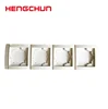 german 4 way electrical wall switch and socket abs frame