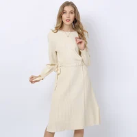 2019 autumn and winter new style Slim slimming over the knee long sweater skirt wild long-sleeved knit dress women's clothing
2019 autumn and winter new style Slim slimming over the knee long sweater skirt wild long-sleeved knit dress women's clothing
