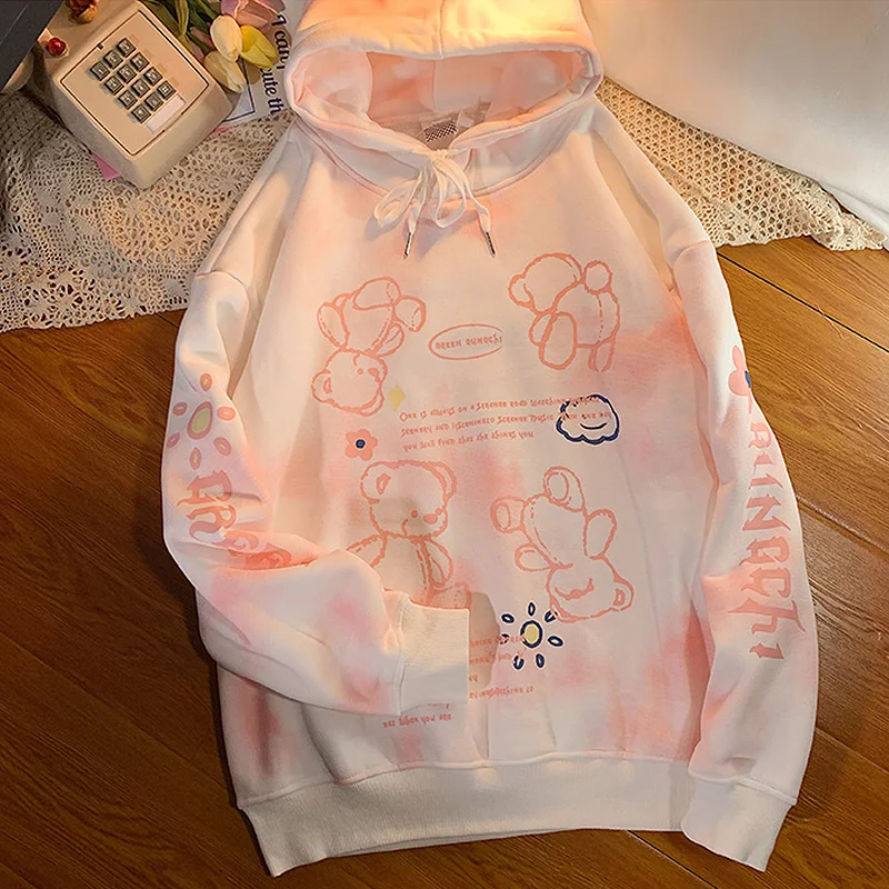 Cute Pink Oversized Sweatshirt Tie Dye Hoodie Women Thick Warm 2021 Autumn Winter Hooded Harajuku Vintage Pullover Teen Clothes, Picture color
Cute Pink Oversized Sweatshirt Tie Dye Hoodie Women Thick Warm 2021 Autumn Winter Hooded Harajuku Vintage Pullover Teen Clothes, Picture color