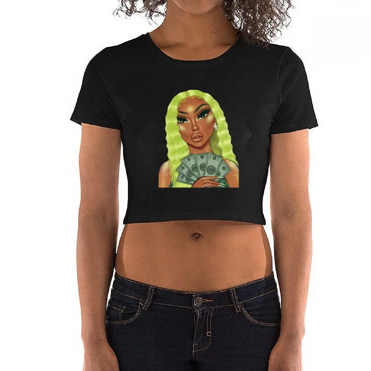 Summer Short Sleeve T Shirts Make Money Not Friends Women Cotton Print T-shirt O Neck High Waist Crop Top Tee
Summer Short Sleeve T Shirts Make Money Not Friends Women Cotton Print T-shirt O Neck High Waist Crop Top Tee