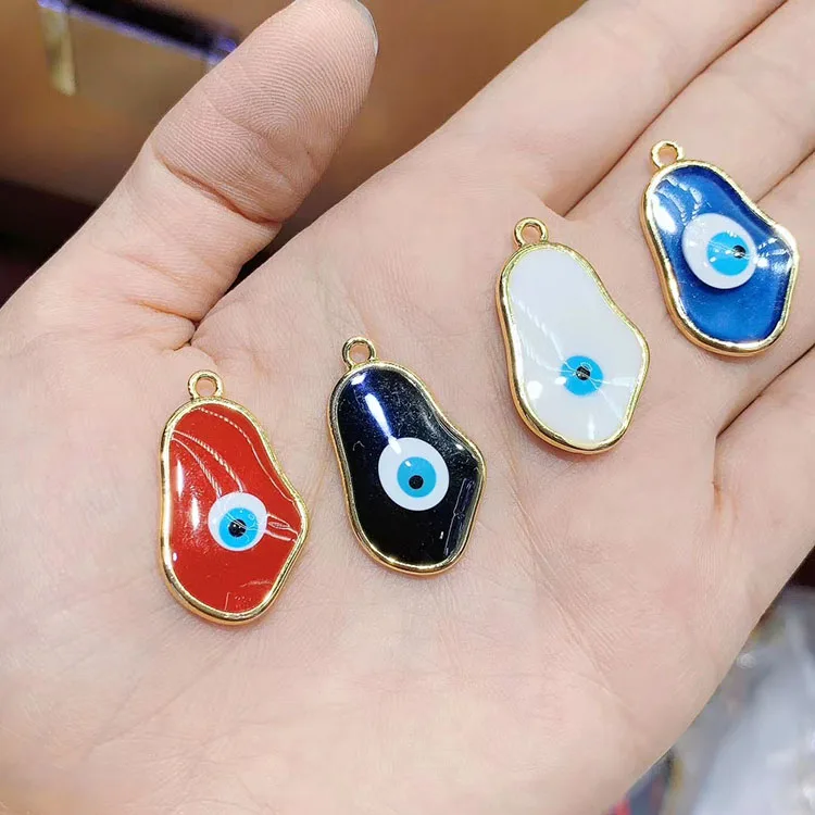 JS1524 Wholesale Enameled Blue Red Black White Unique Evil Eyes Charms, Evil Eyes Pendant For Necklace Making
JS1524 Wholesale Enameled Blue Red Black White Unique Evil Eyes Charms, Evil Eyes Pendant For Necklace Making