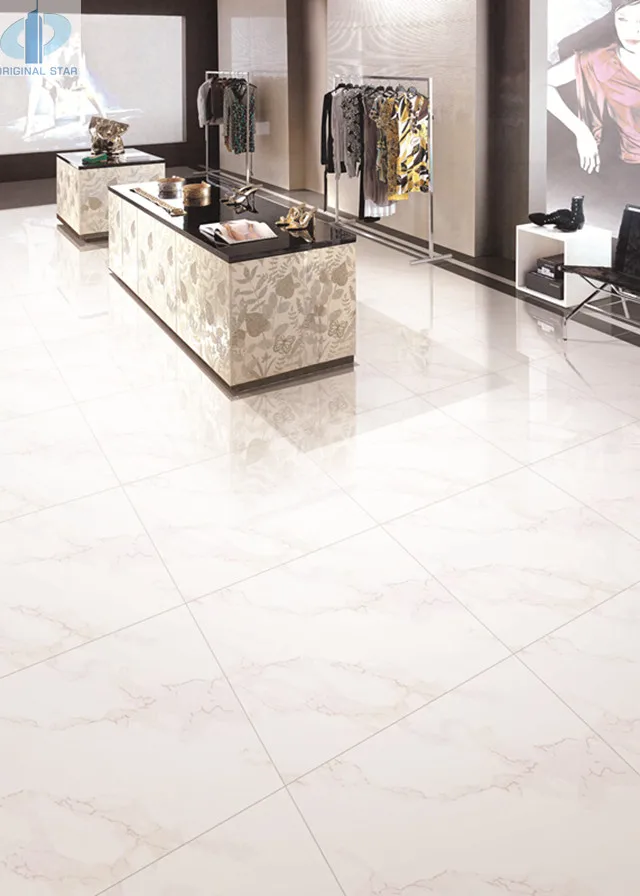 Super White Polished Porcelain Floor Tiles From Tile