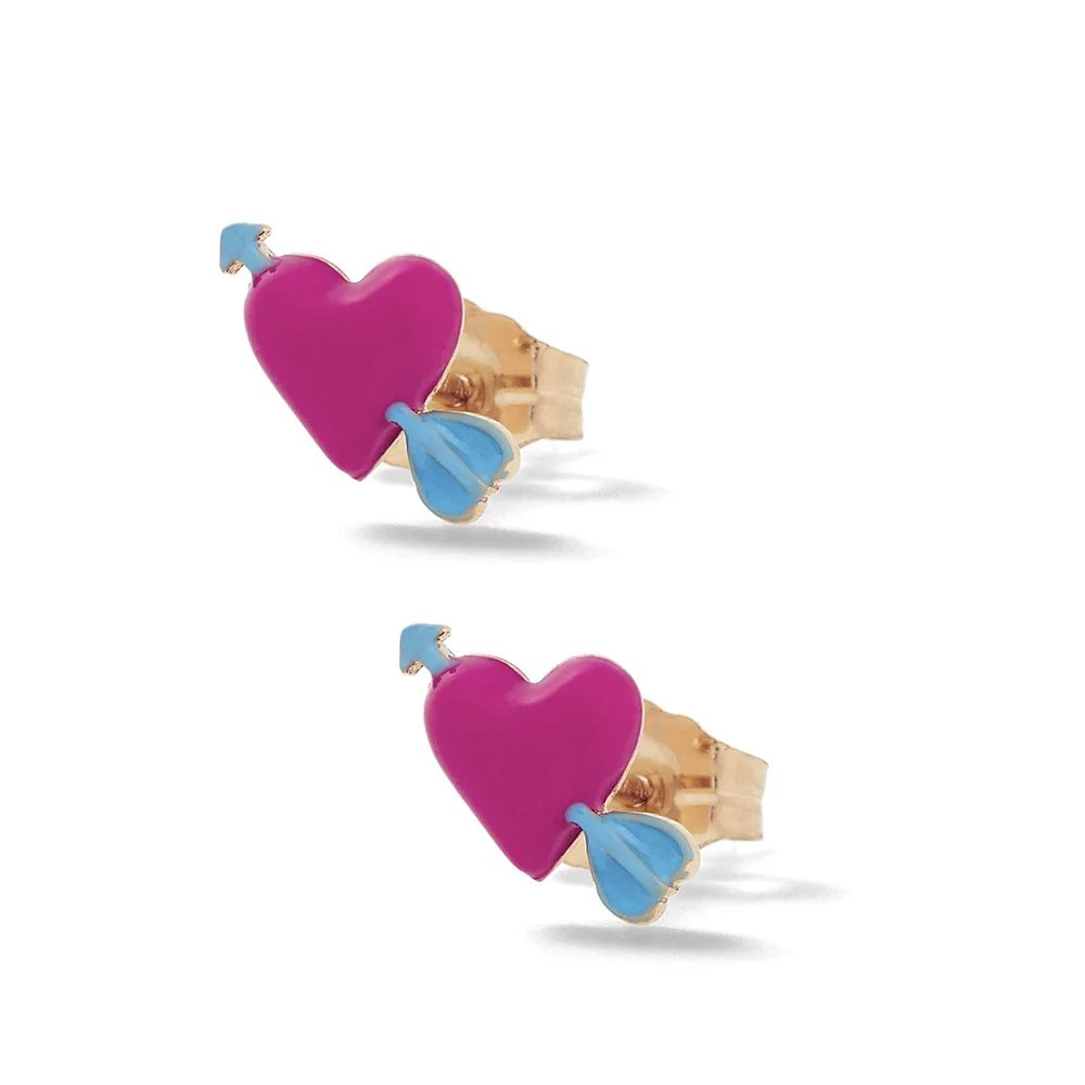 Chic Alloy Colorful Love Heart Stud Earrings Multicolor Arrow Pink Heart Stud Earring
Chic Alloy Colorful Love Heart Stud Earrings Multicolor Arrow Pink Heart Stud Earring