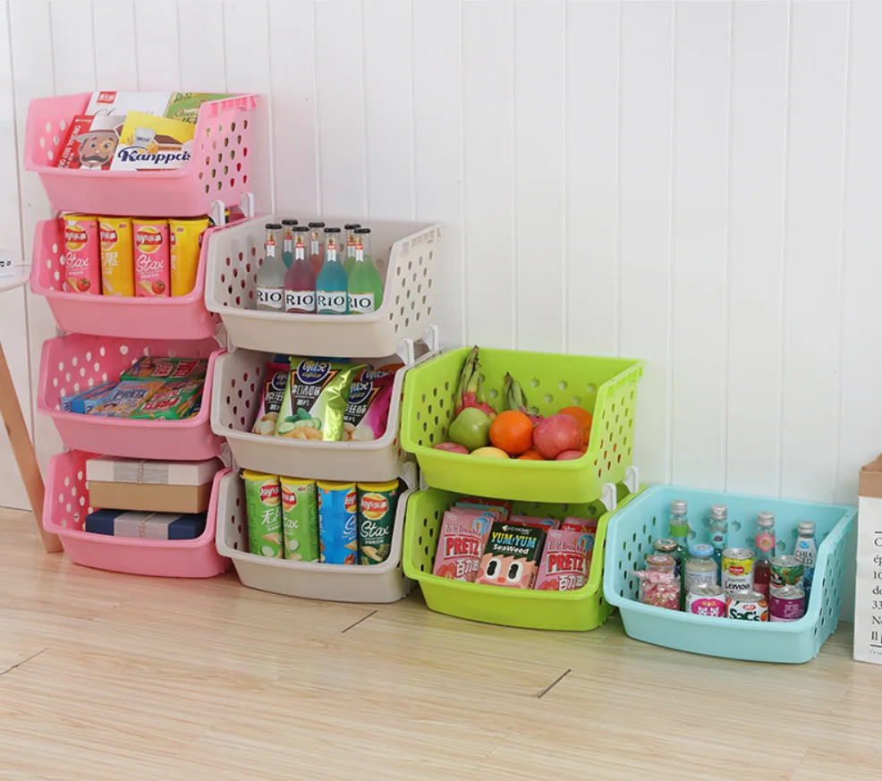 Kitchen plastic shelf floor multi-layer stackable snack storage rack multifunctional vegetable and fruit basket storage basket
Kitchen plastic shelf floor multi-layer stackable snack storage rack multifunctional vegetable and fruit basket storage basket