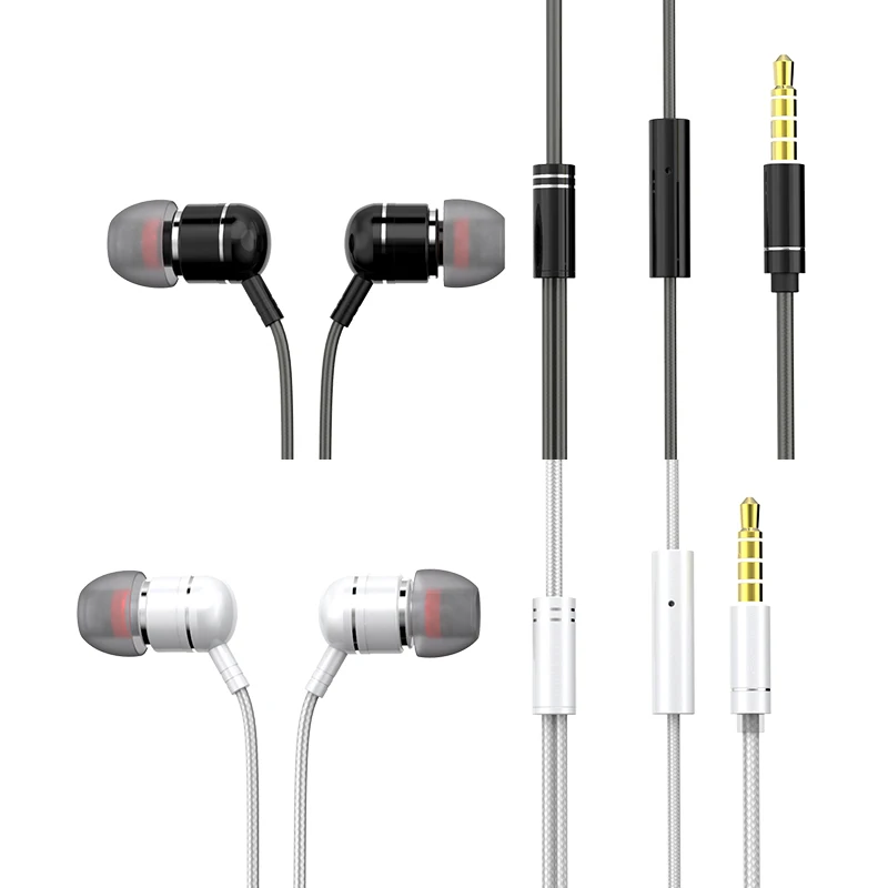 In-ear composite film metal music headphones Suitable for Xiaomi Huawei vivo oppo apple Samsung and other mobile phones, Black/silver 
In-ear composite film metal music headphones Suitable for Xiaomi Huawei vivo oppo apple Samsung and other mobile phones, Black/silver