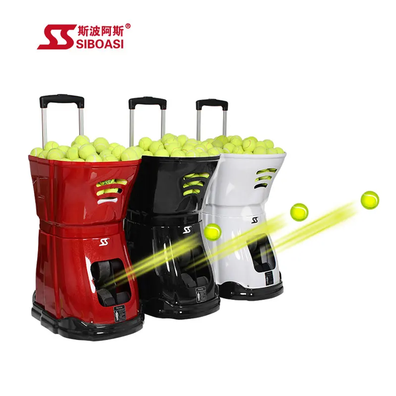 Micro-computer smart tennis ball machine for training and sale W3 with internal ball shooting system, Black,white,red
Micro-computer smart tennis ball machine for training and sale W3 with internal ball shooting system, Black,white,red