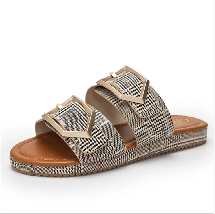 Flip flops fashion women's sandals and slippers, large size casual women's slippers, outer wear belt buckle sandals
Flip flops fashion women's sandals and slippers, large size casual women's slippers, outer wear belt buckle sandals