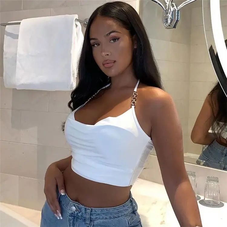 New Arrival 2021 Spring And Summer Sleeveless Solid Color Trendy Tight Womens Tops Woman Sexy Crop Top
New Arrival 2021 Spring And Summer Sleeveless Solid Color Trendy Tight Womens Tops Woman Sexy Crop Top
