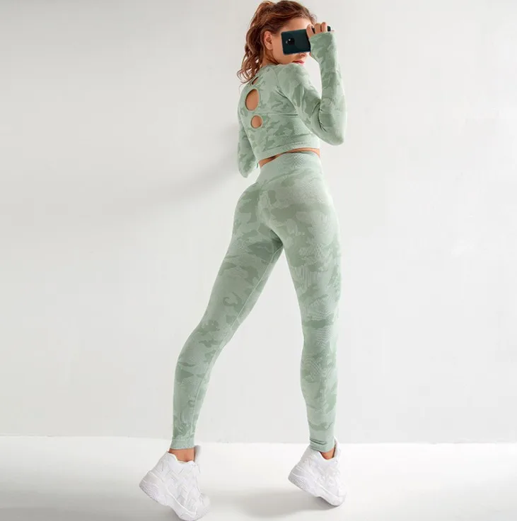 Aselnn Seamless Yoga Suit 2 piece Sports Shirts Crop Top Leggings Set Gym Clothes Fitness Tracksuit Workout set for women
Aselnn Seamless Yoga Suit 2 piece Sports Shirts Crop Top Leggings Set Gym Clothes Fitness Tracksuit Workout set for women