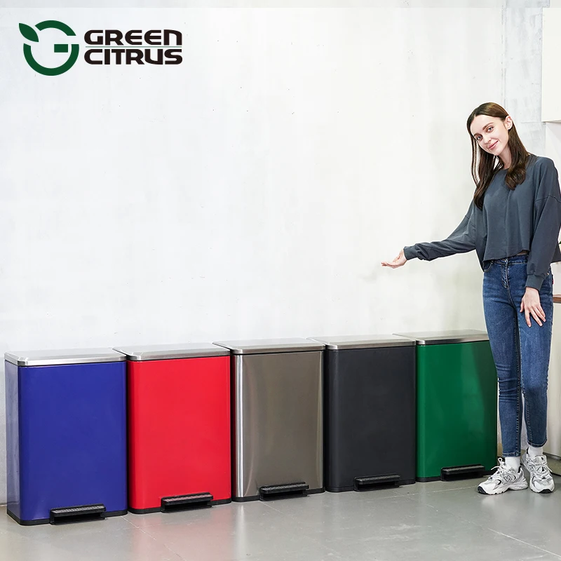 Rectangle Stainless Steel 13 Gallon Office Garbage Container Foot Operated Recycling Bins For Kitchen Hotel
Rectangle Stainless Steel 13 Gallon Office Garbage Container Foot Operated Recycling Bins For Kitchen Hotel