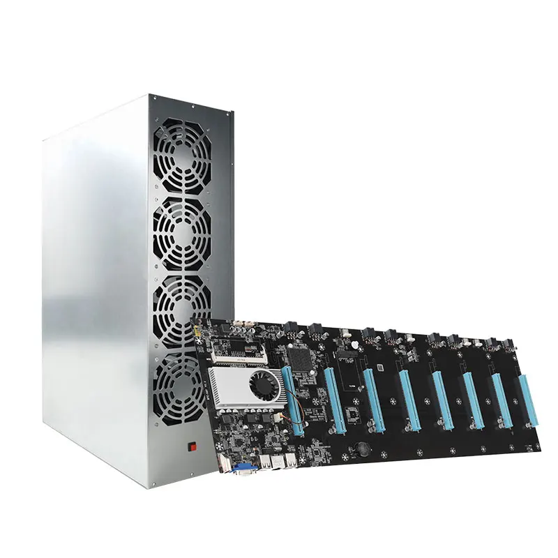 Factory Direct rig expert with 65mm Slot Space Motherboards 8 GPU Motherboard for High hash Rate
Factory Direct rig expert with 65mm Slot Space Motherboards 8 GPU Motherboard for High hash Rate