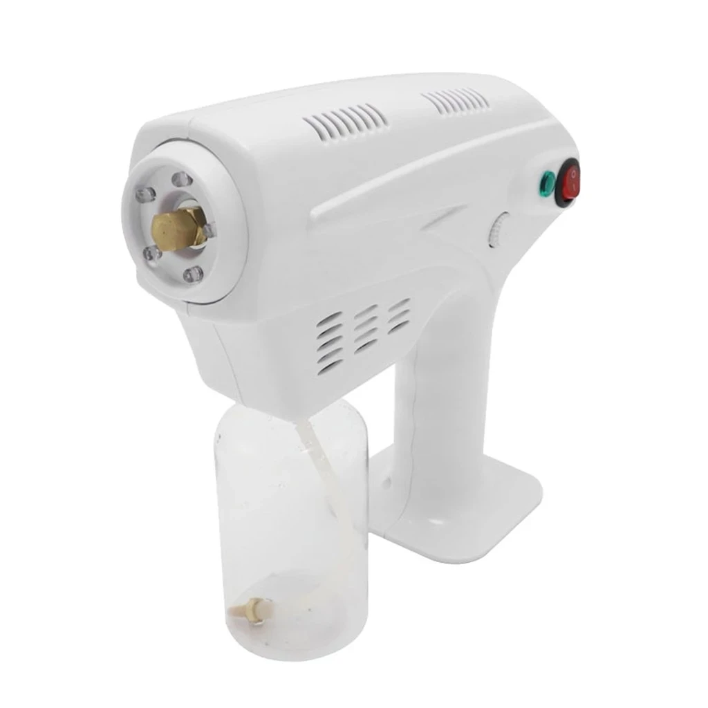 Household USB Charge Handheld Atomization Sprayer Blue Light Nano Spray Gun Portable Wireless Disinfection Sprayer Machine
Household USB Charge Handheld Atomization Sprayer Blue Light Nano Spray Gun Portable Wireless Disinfection Sprayer Machine