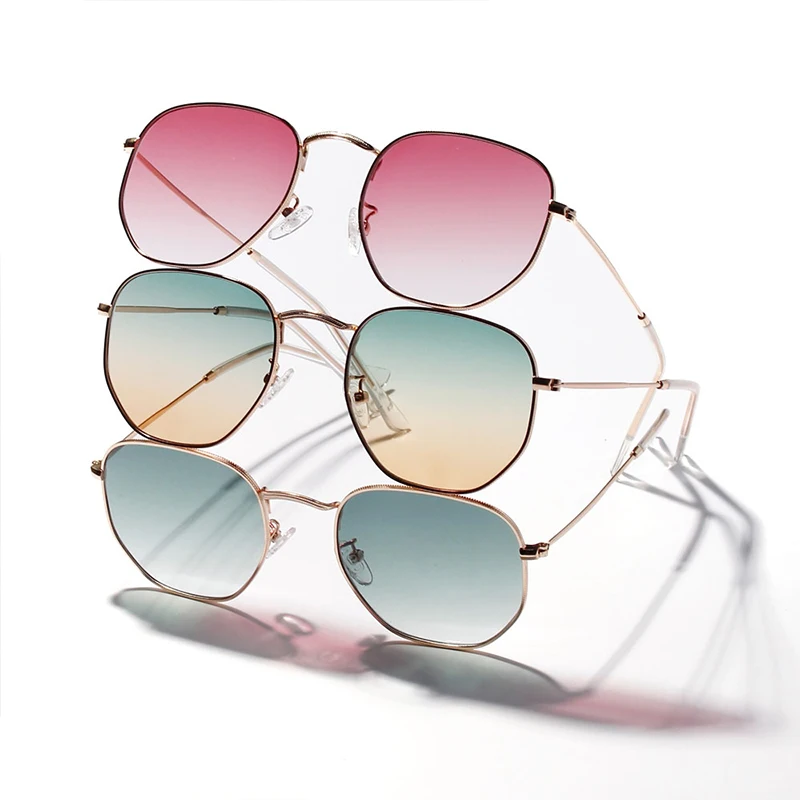 Classic Unisex Gradient Color Lenses Metal Frame Sun UV 400 Glass Shade Sunglasses From China Factory, 5 colors to choose
Classic Unisex Gradient Color Lenses Metal Frame Sun UV 400 Glass Shade Sunglasses From China Factory, 5 colors to choose