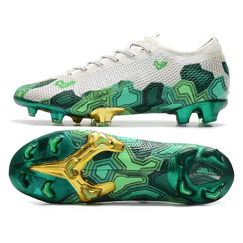 Professional Training football shoes low ankle colourful soccer shoes high quality Turf football cleats low MOQ, Green
Professional Training football shoes low ankle colourful soccer shoes high quality Turf football cleats low MOQ, Green