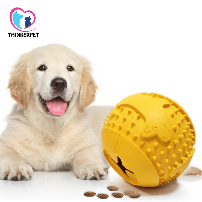 Thinkerpet Pet dog's environmentally friendly natural rubber chewing teeth cleaning interactive training feeding ball
Thinkerpet Pet dog's environmentally friendly natural rubber chewing teeth cleaning interactive training feeding ball