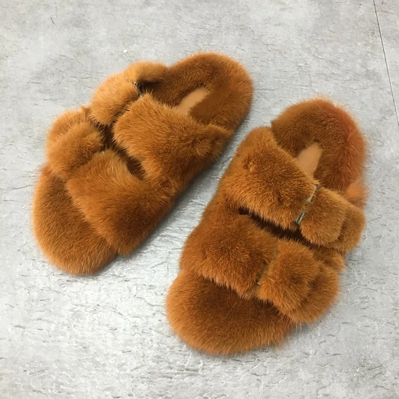 Ladies Real Fur Slides Luxury for Women Real Mink Fur Slipper
Ladies Real Fur Slides Luxury for Women Real Mink Fur Slipper