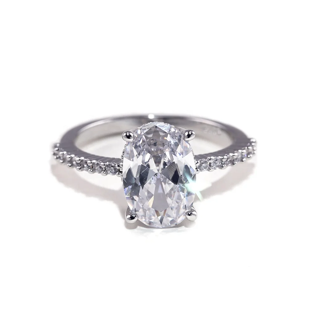 New Trend Transparent Crystal Wedding Ring Luxury Engagement Oval Zircon Silver Ring Fashion Jewelry Accessories Gift
New Trend Transparent Crystal Wedding Ring Luxury Engagement Oval Zircon Silver Ring Fashion Jewelry Accessories Gift