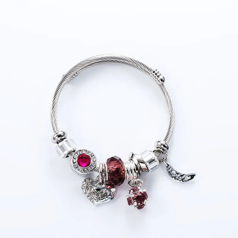 DIY Heart Stainless Steel Adjustable Bracelet Sweet Personality Diversified Accessories Bracelet for Women, As pic show
DIY Heart Stainless Steel Adjustable Bracelet Sweet Personality Diversified Accessories Bracelet for Women, As pic show