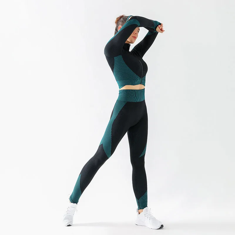 Gym Crop Top Yoga Pant Fitness Clothes Breathable Sport Suit Workout Leggings 2/3 Piece Set Woman Seamless Running Tracksuit Spo, 10 colors, as picture shown
Gym Crop Top Yoga Pant Fitness Clothes Breathable Sport Suit Workout Leggings 2/3 Piece Set Woman Seamless Running Tracksuit Spo, 10 colors, as picture shown
