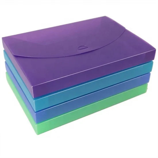 A4 SIZE Paper Holder POLY PP Documents Briefcase Plastic File Box