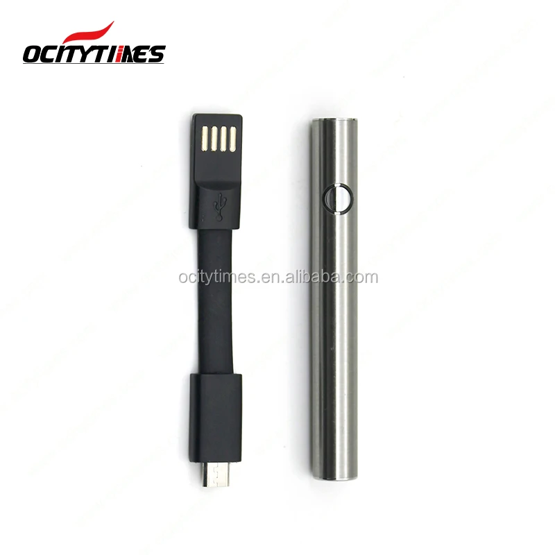 Preheating Function micro usb Ocitytimes rechargeable e cigarette 380mah S18 battery for CBD