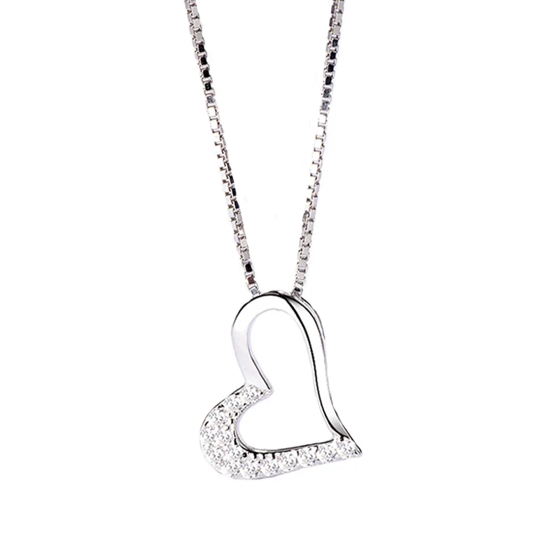 Diamond Love wedding Heart Pendant Necklace 925 Sterling Silver Heart Pendant Necklace For Girl
Diamond Love wedding Heart Pendant Necklace 925 Sterling Silver Heart Pendant Necklace For Girl