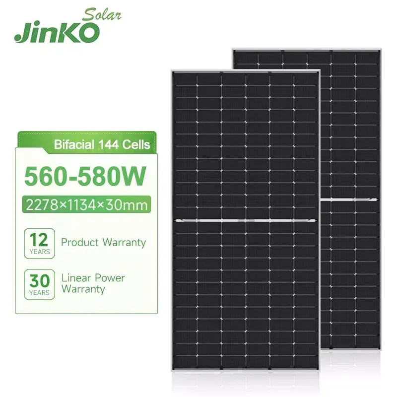 

Jinko Solar Panel Qcells 560W 565W 570W 575W 580W Energy Panel Solar Power Pv Panel Array