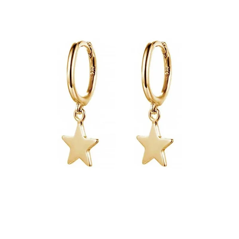 S925 silver earrings female Korean style elegant temperament five-pointed star glossy pendant ear jewelry
S925 silver earrings female Korean style elegant temperament five-pointed star glossy pendant ear jewelry