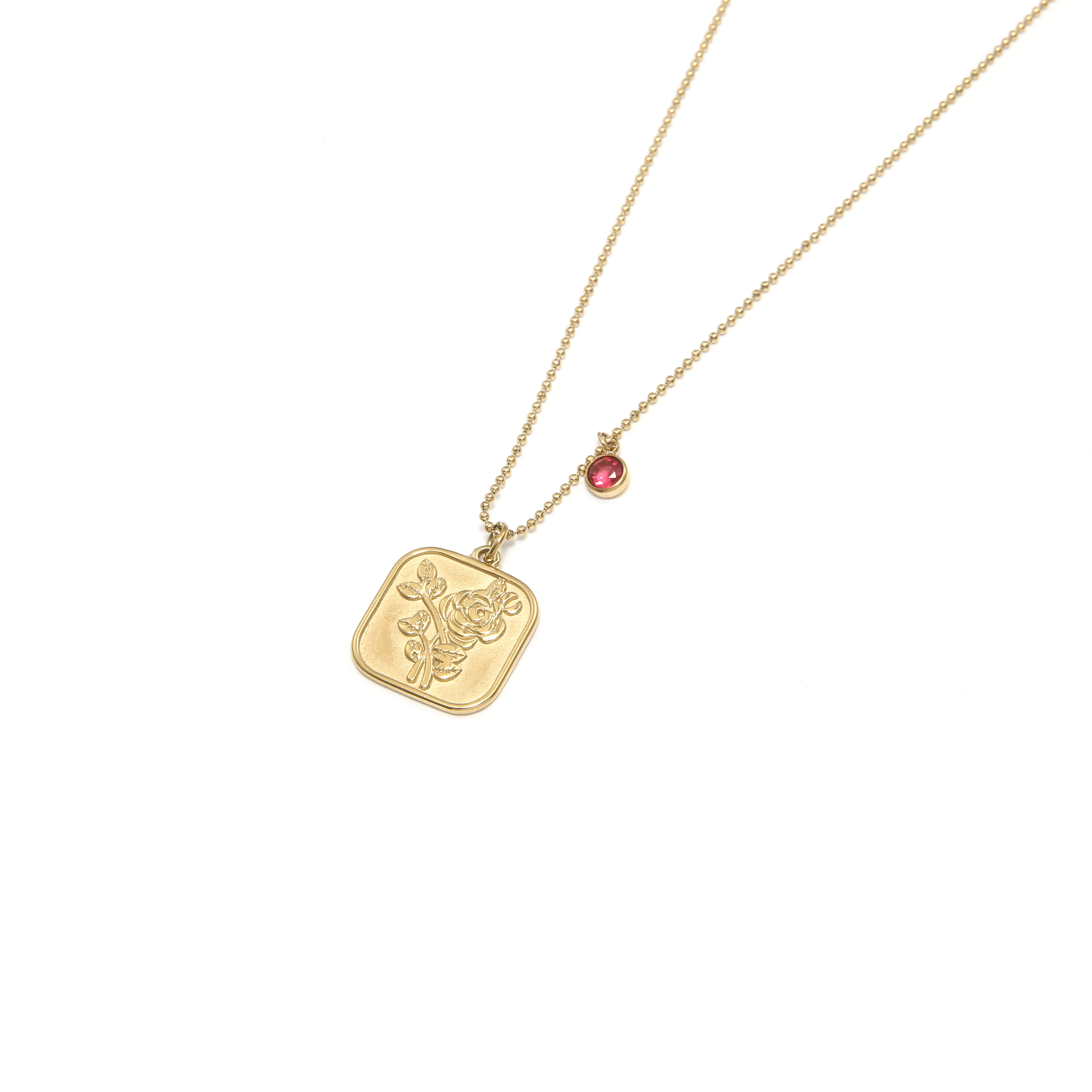 New Style Stainless Steel Female Birthday Gift Jewelry Gold Plated Square Pendant Gold Flower Necklace
New Style Stainless Steel Female Birthday Gift Jewelry Gold Plated Square Pendant Gold Flower Necklace