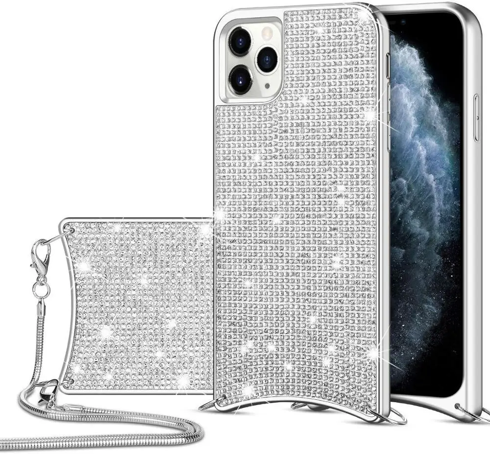 HOCAYU Hot Sell Luxury Fashion Phone Case With Strap For Iphone 11, Diamond Case For Iphone 11 Pro Max Cover
HOCAYU Hot Sell Luxury Fashion Phone Case With Strap For Iphone 11, Diamond Case For Iphone 11 Pro Max Cover