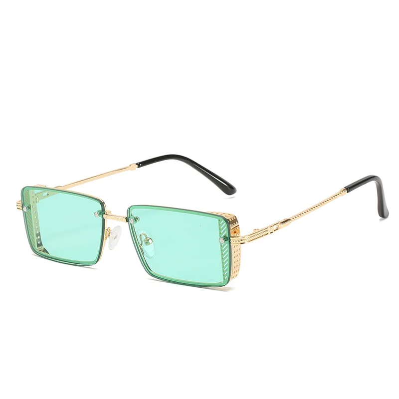 2021 american women personal small square metal steam punk green transparent lens latest sunglasses women
2021 american women personal small square metal steam punk green transparent lens latest sunglasses women