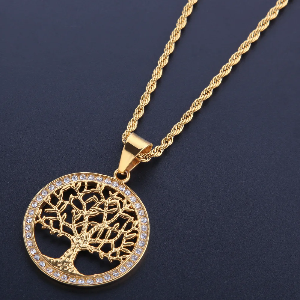 2020 Hit Trend Inspirational Jewelry Zircon Life of Tree Pendant Necklaces Unisex Hip Hop Men Chain
2020 Hit Trend Inspirational Jewelry Zircon Life of Tree Pendant Necklaces Unisex Hip Hop Men Chain