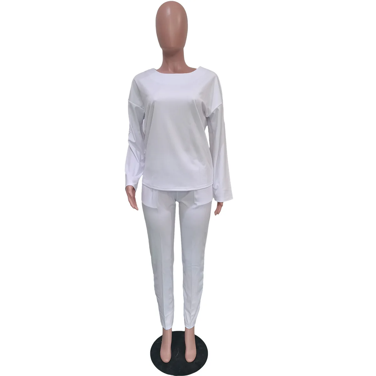 Stylish Plus Size Ladies Outfits Long Sleeve Solid Tops Thick Fall Women Two Piece Pants Set
Stylish Plus Size Ladies Outfits Long Sleeve Solid Tops Thick Fall Women Two Piece Pants Set