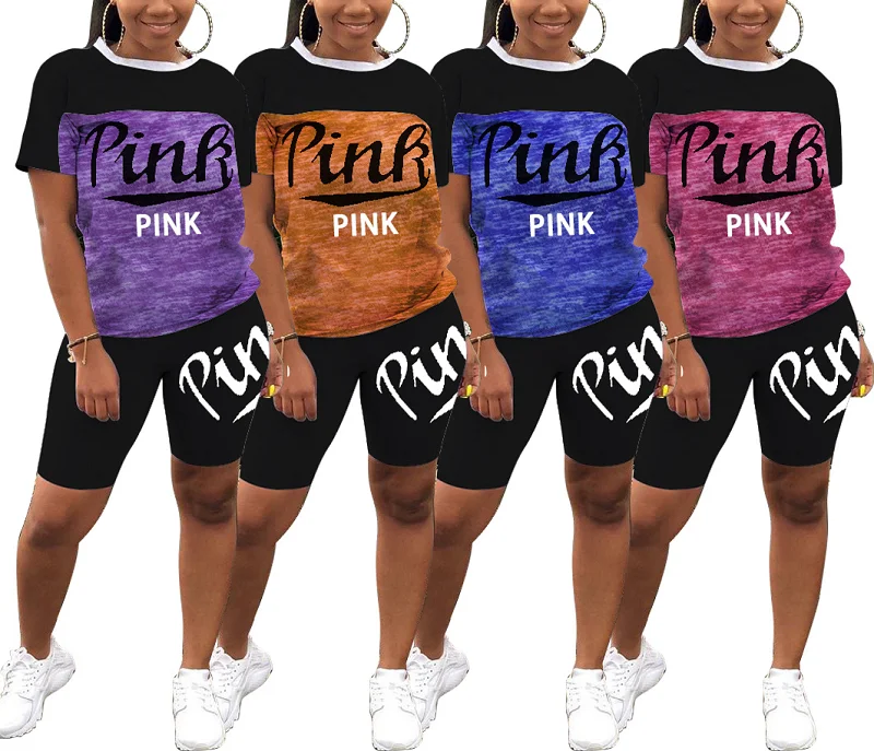 2021 summer trendy two piece women set women'S letter printing suit plus size Women Clothing
2021 summer trendy two piece women set women'S letter printing suit plus size Women Clothing