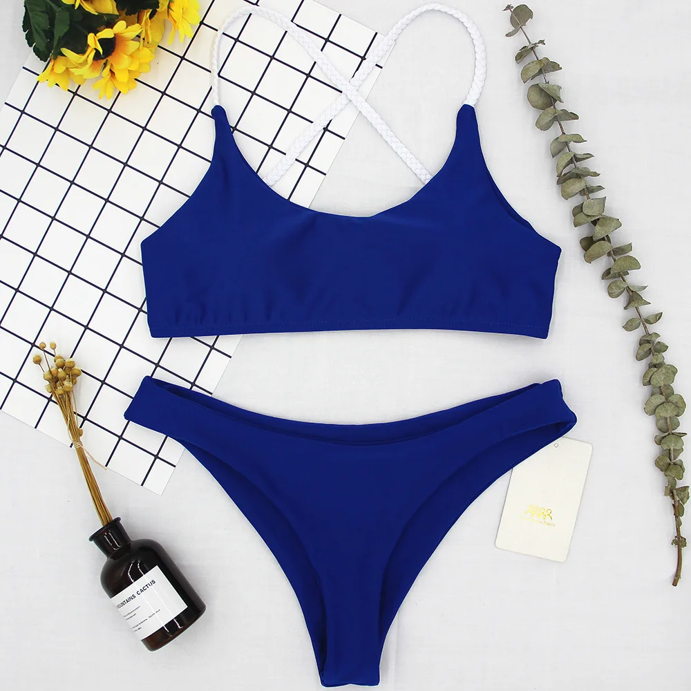 New Design Hot Girl Swim Wear High Quality Sports Bikini Woman Sexy Blue Beachwear, Custom color
New Design Hot Girl Swim Wear High Quality Sports Bikini Woman Sexy Blue Beachwear, Custom color